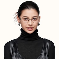 Spine - Geometric Silver Eyeglasses - 1