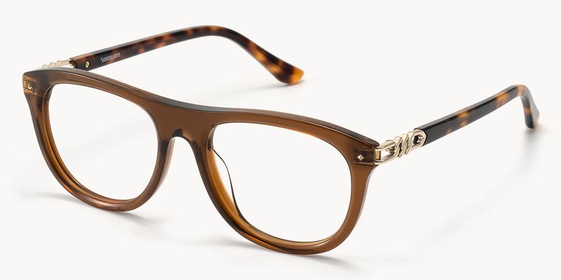 O'Keeffe - Aviator Brown Eyeglasses