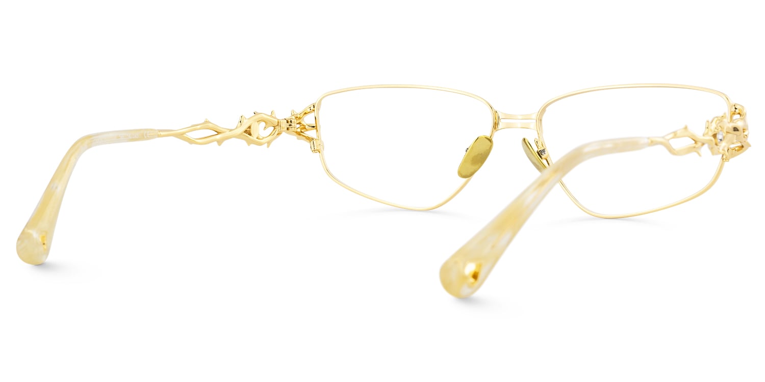 Spine - Geometric Gold Eyeglasses