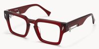 Stiletto - Rectangle Red Eyeglasses - 2