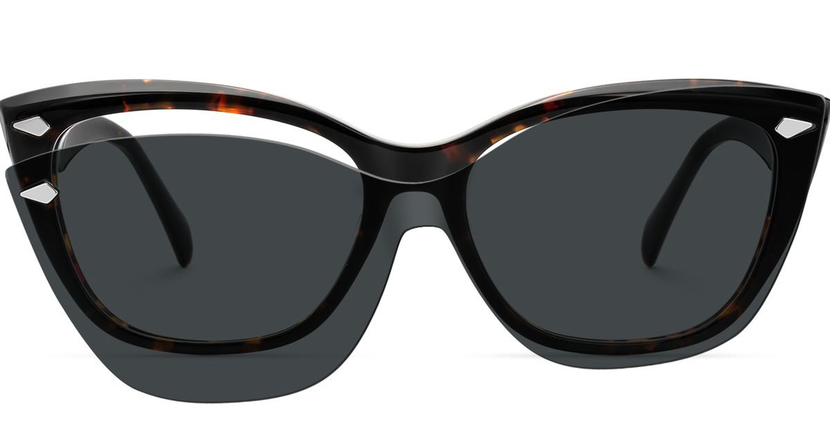 Black Max Mara MM HINGE II/G sunglass 55 eye Sunglasses Max Mara Mm0131 Hinge 55e 889214565921 Havana  main image 2