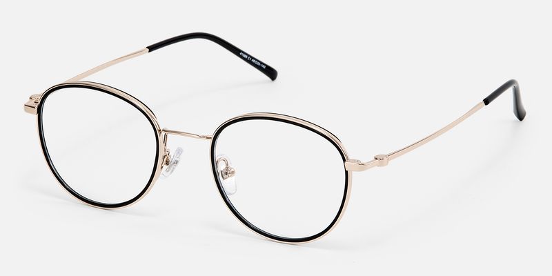 Harlow - Oval Black Eyeglasses