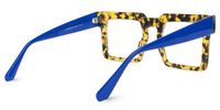 Elinoah - Square Tortoise Eyeglasses | Vooglam Side View