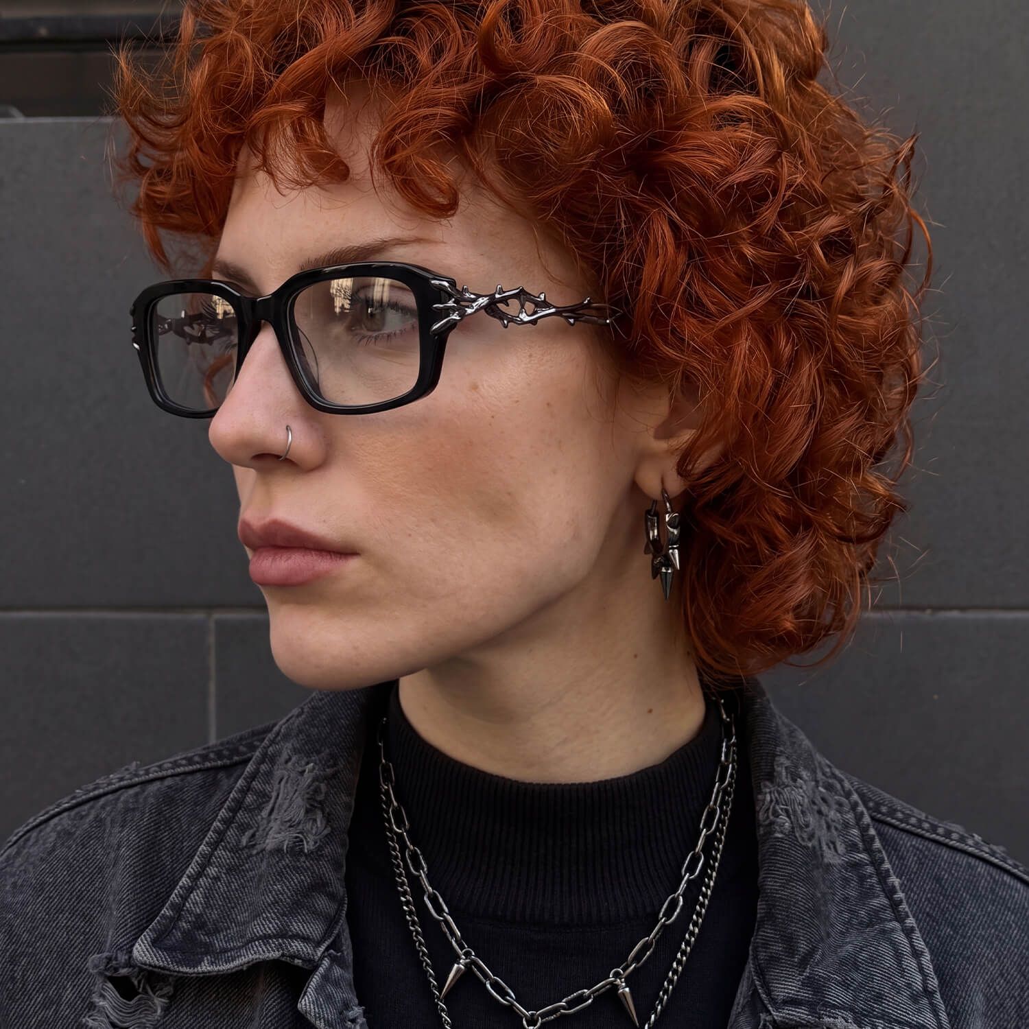 Explore the design story of Vorpal - Dark Thorn Rectangle Black Glasses | Vooglam 4