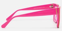 Trance - Square Pink Sunglasses | Vooglam Side View