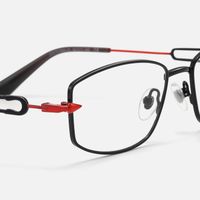 Bladework - Rectangle Black Eyeglasses | Vooglam Design Details