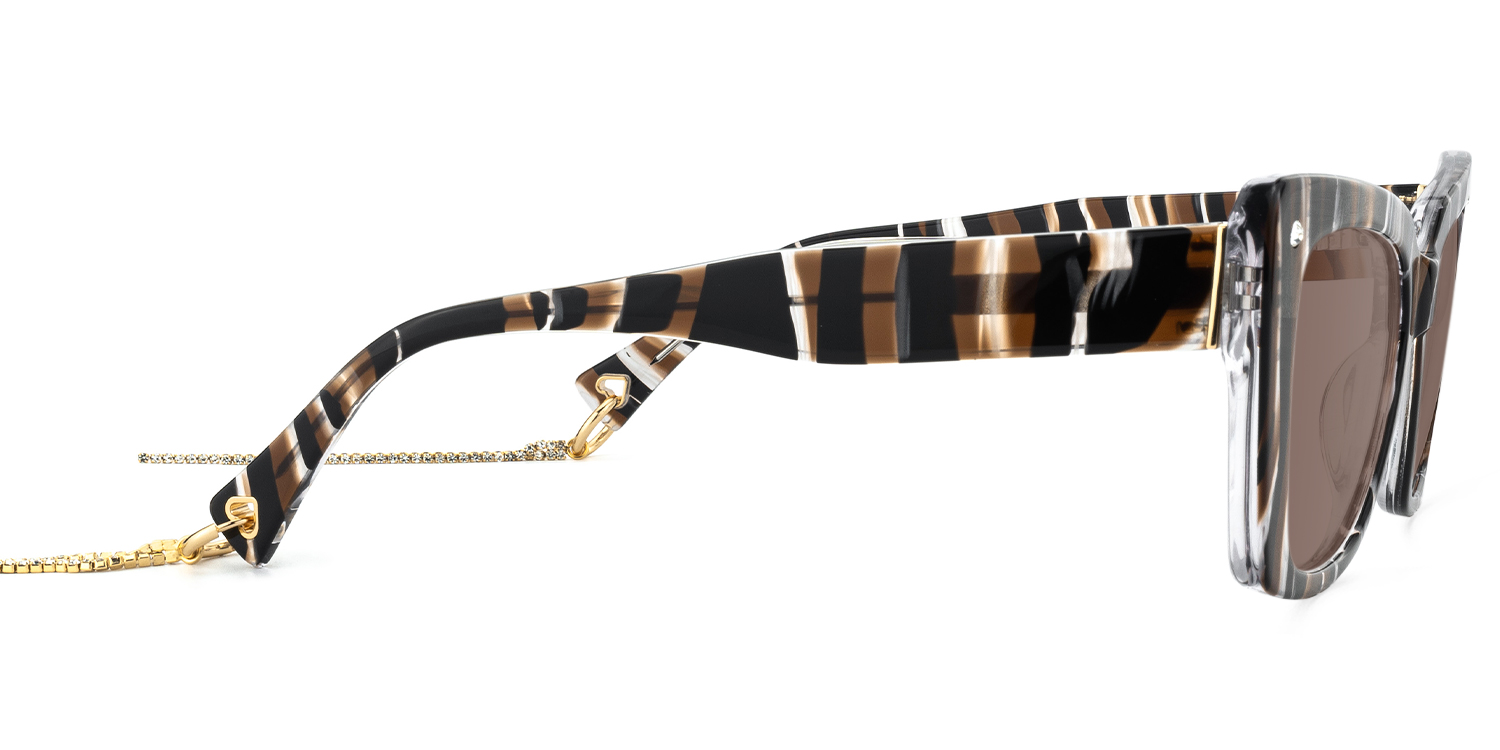 Rosa - Butterfly Pattern Sunglasses - 5