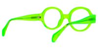 Aelwen - Round Green Eyeglasses | Vooglam Side View