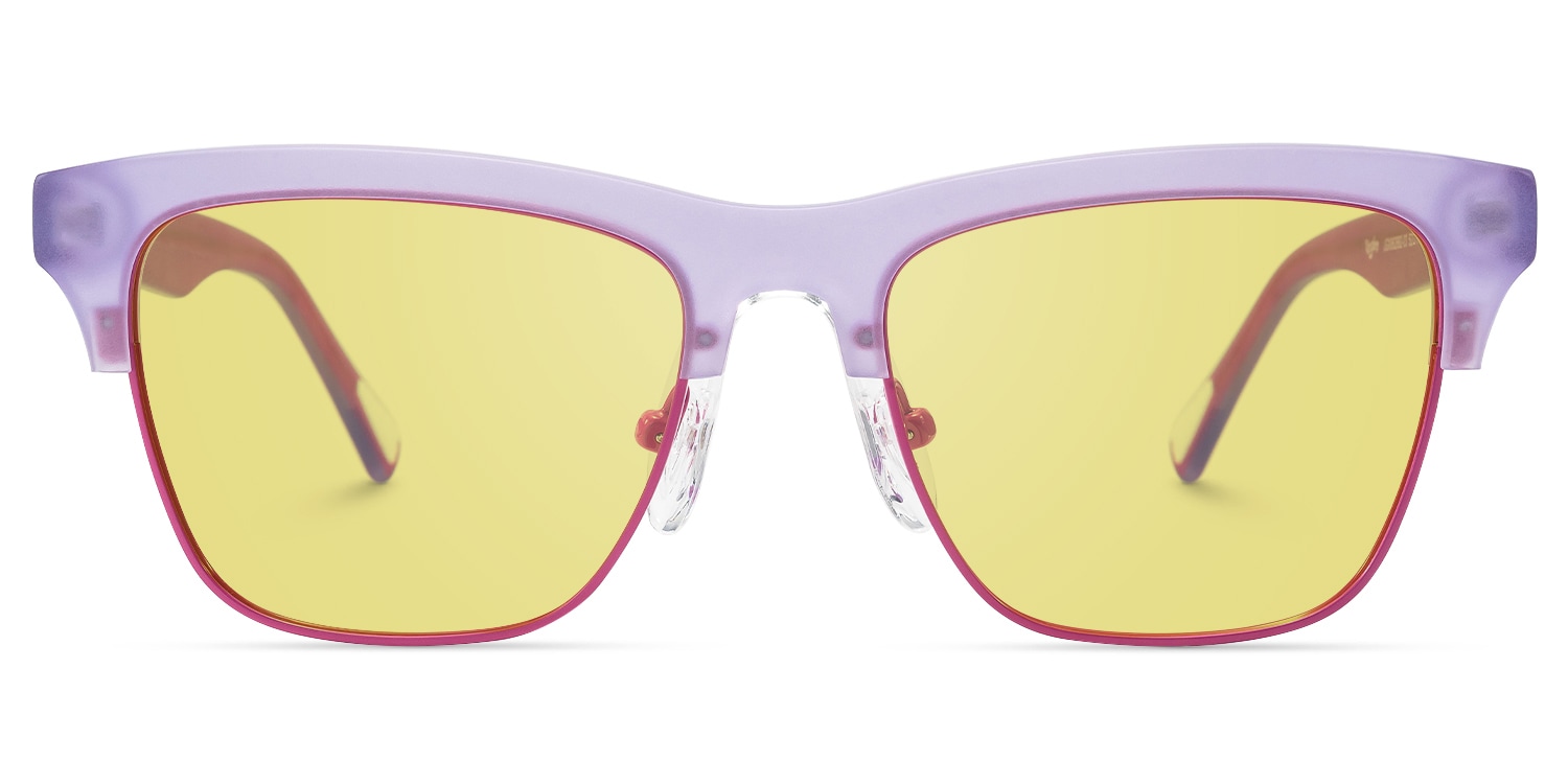Polka - Square Purple Sunglasses - 1