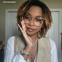 Retro Tortoise Print Cat Eye Glasses Bohemian Chic | Vooglam - 7