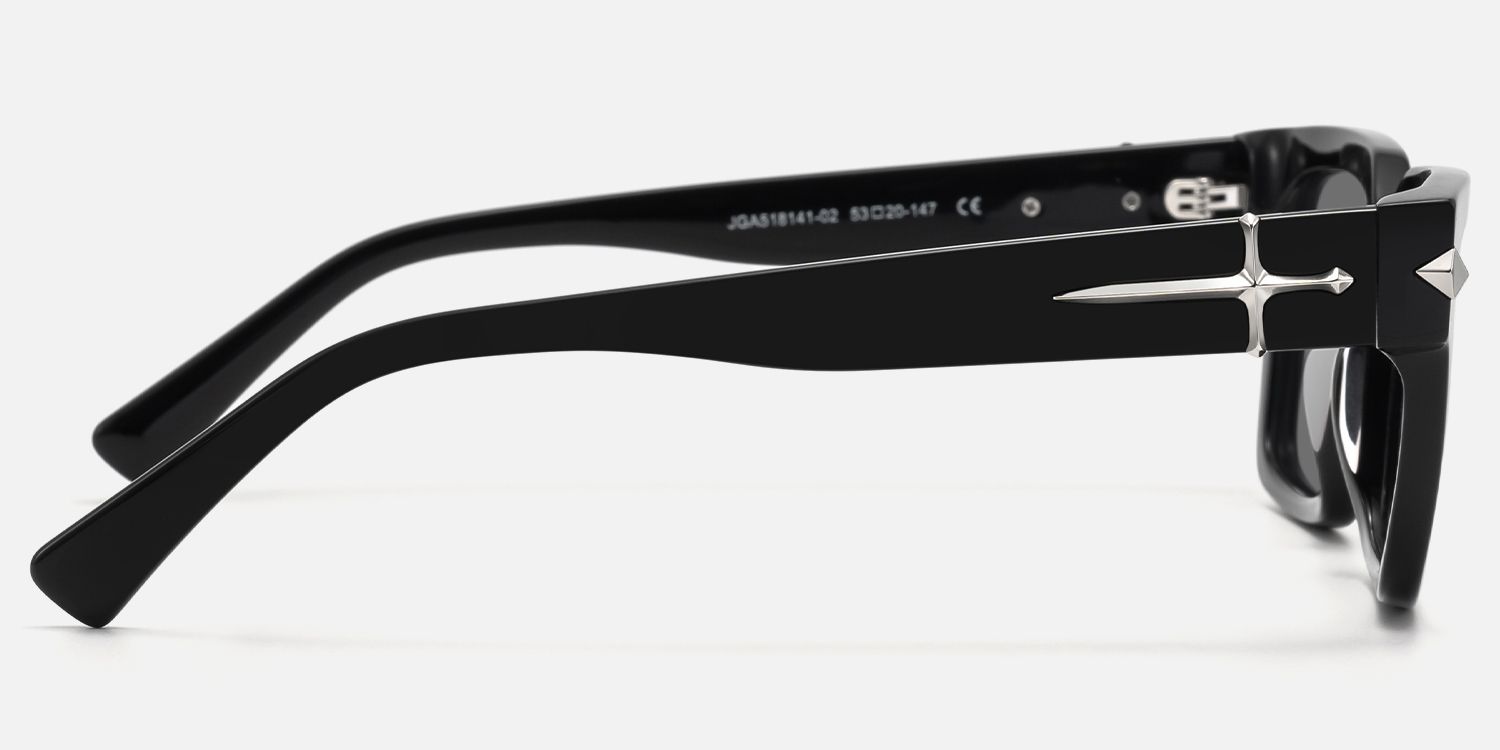 Covenant - Thick Acetate Sword Sunglasses | Vooglam Side View