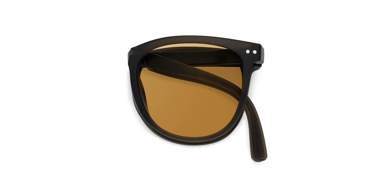 Jackopa - Square Brown Sunglasses by Vooglam - Product View 5