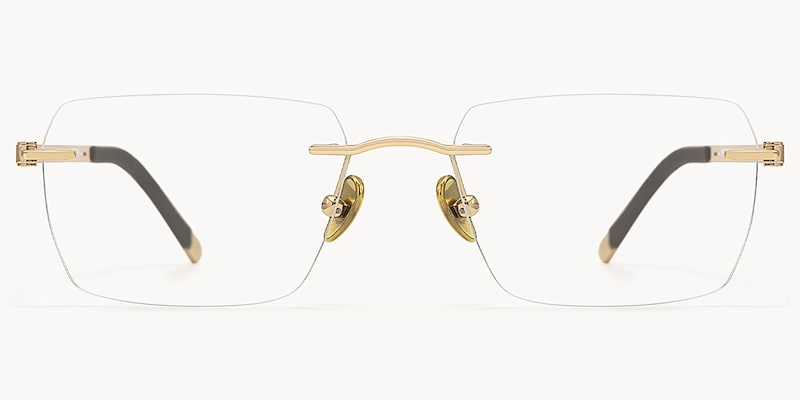 Glaze - Rectangle Gold Eyeglasses