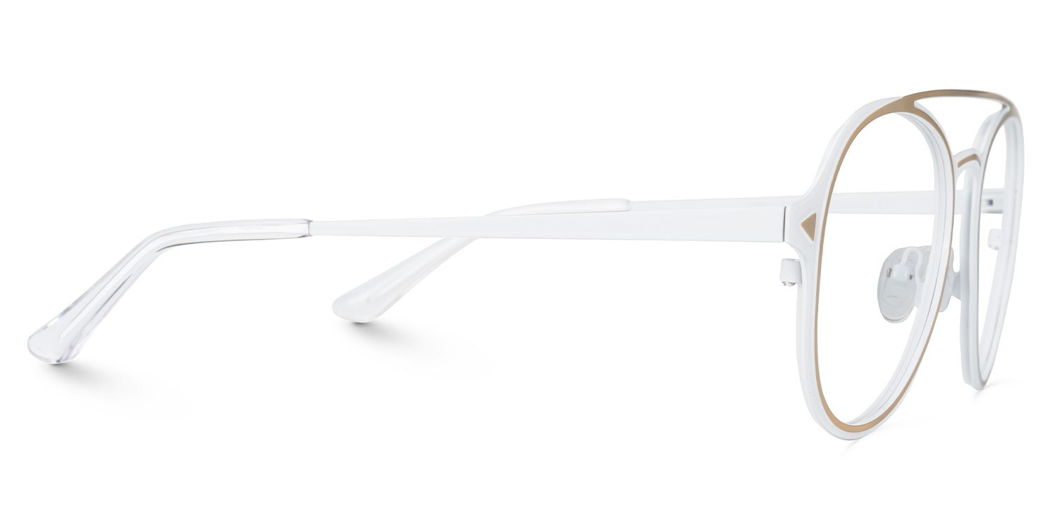 Ellasyn - Aviator Yellow Eyeglasses | Vooglam 4