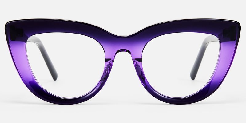 Pastora - Classic Retro Purple Cat Eye Glasses