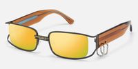Riff - Rectangle Grey Sunglasses