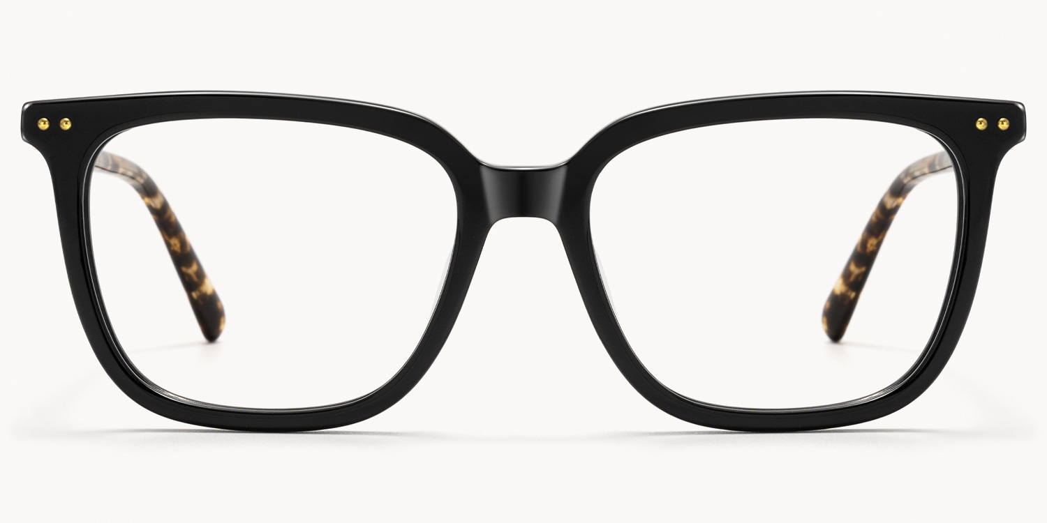 Terra - Square Black Eyeglasses - 1