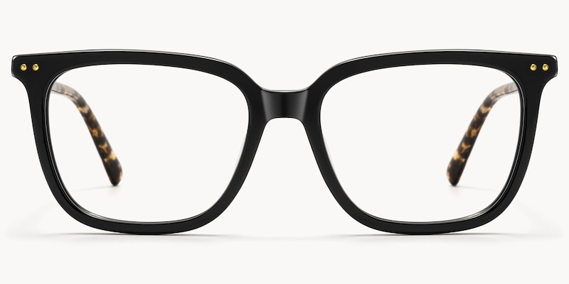 Terra - Square Black Eyeglasses
