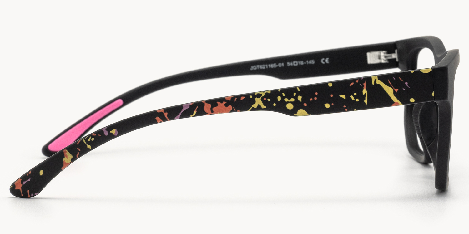 Nocturnal - Geometric Black Eyeglasses - 4