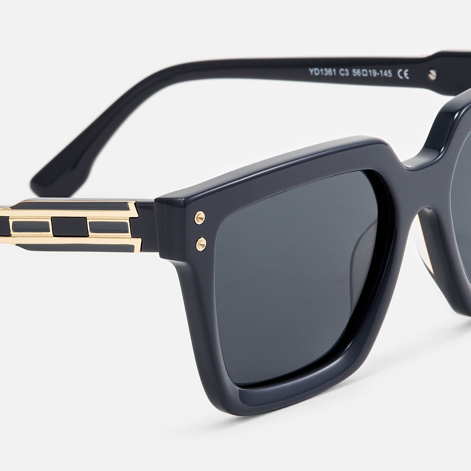 Cavalier - Rectangle Grey Sunglasses product detail 4