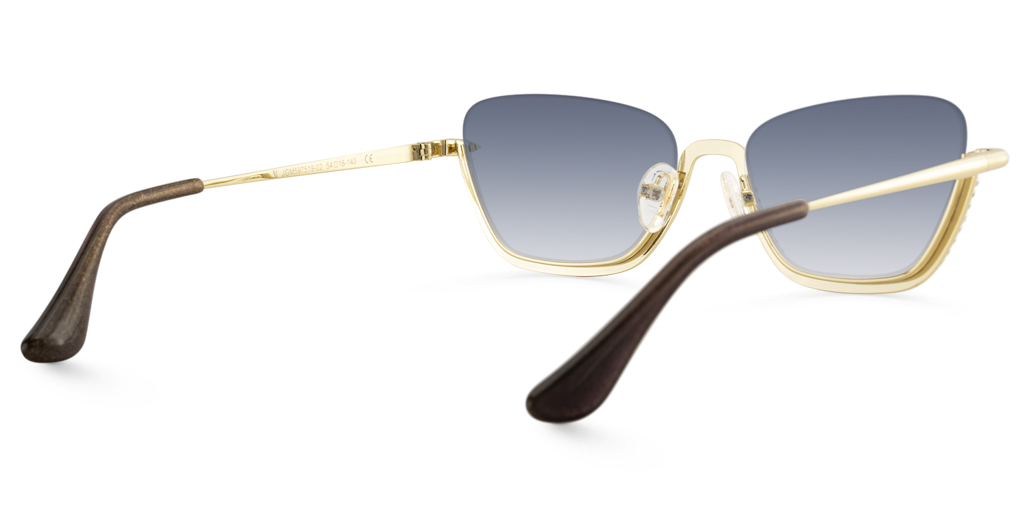 Viva - Cat Eye Gold Sunglasses - 3