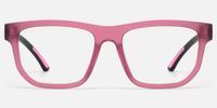 Nocturnal - Geometric Purple Eyeglasses | Vooglam Angle View