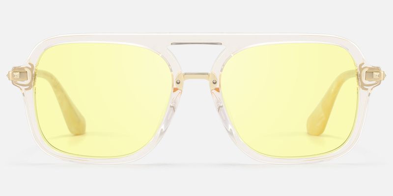 Marfa - Aviator Yellow Sunglasses
