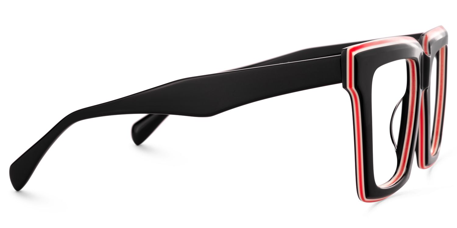 Altresha - Square Black Eyeglasses | Vooglam 4
