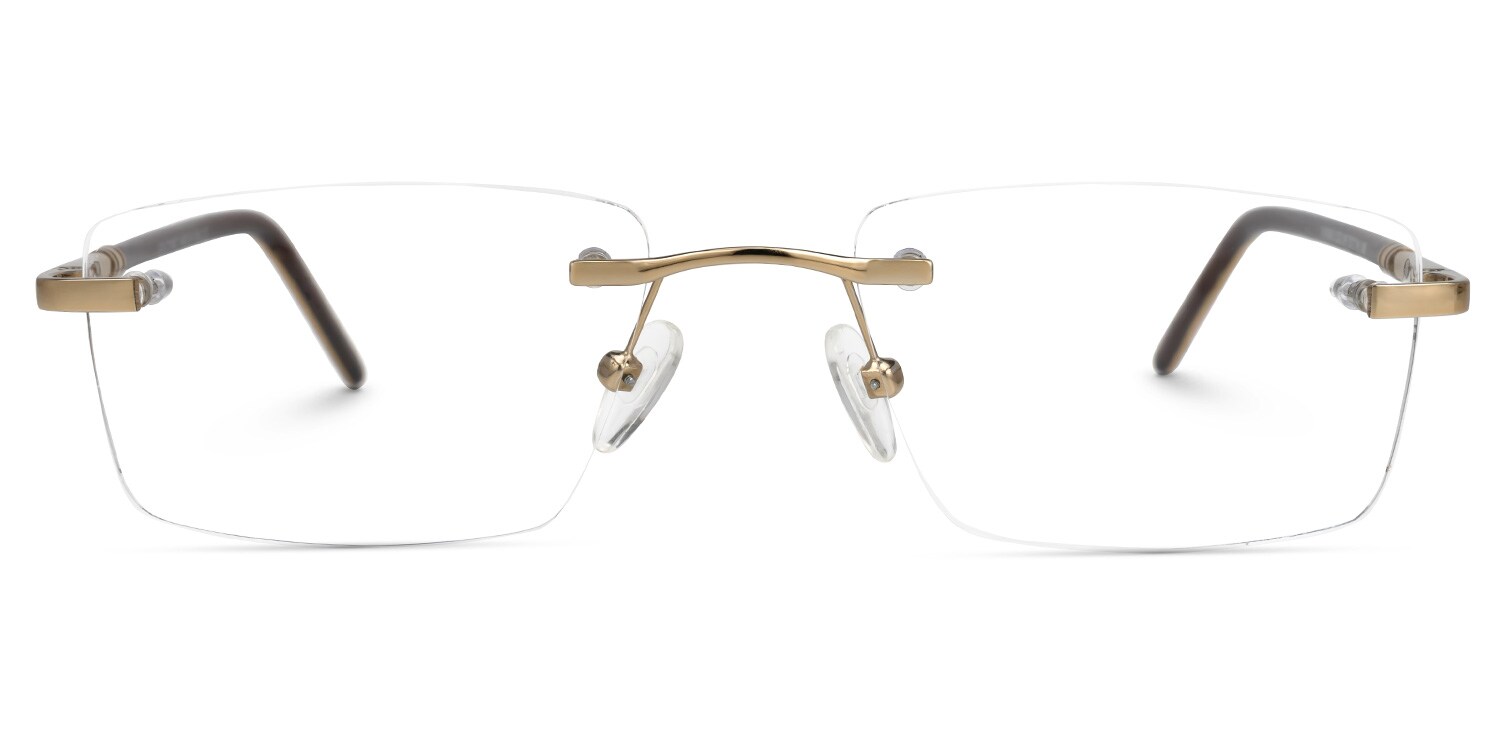 

Derwyn - Rectangle Brown Eyeglasses