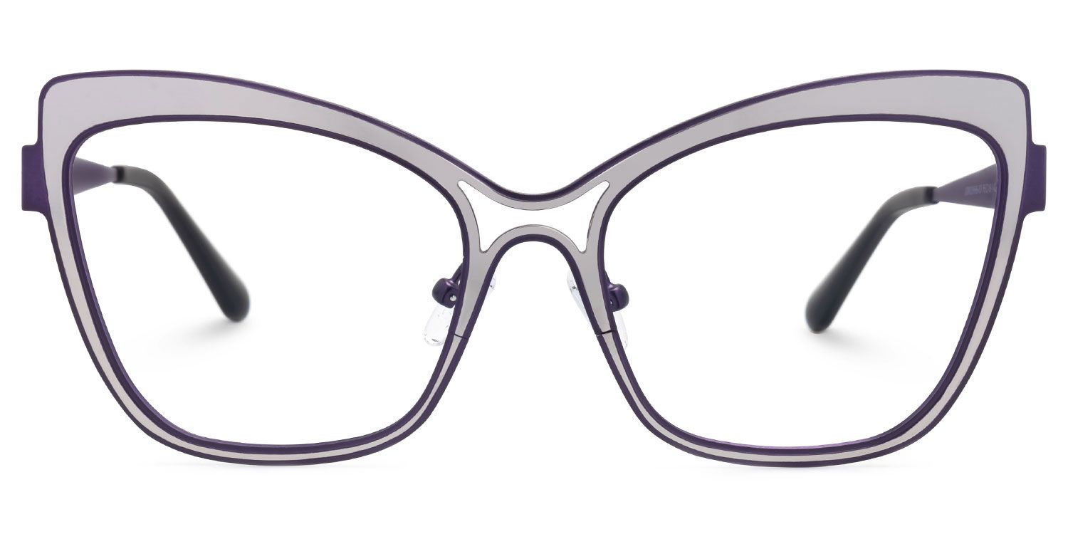 Eleuterio - Butterfly Purple Eyeglasses | Vooglam Angle View