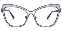 Eleuterio - Butterfly Purple Eyeglasses | Vooglam Angle View