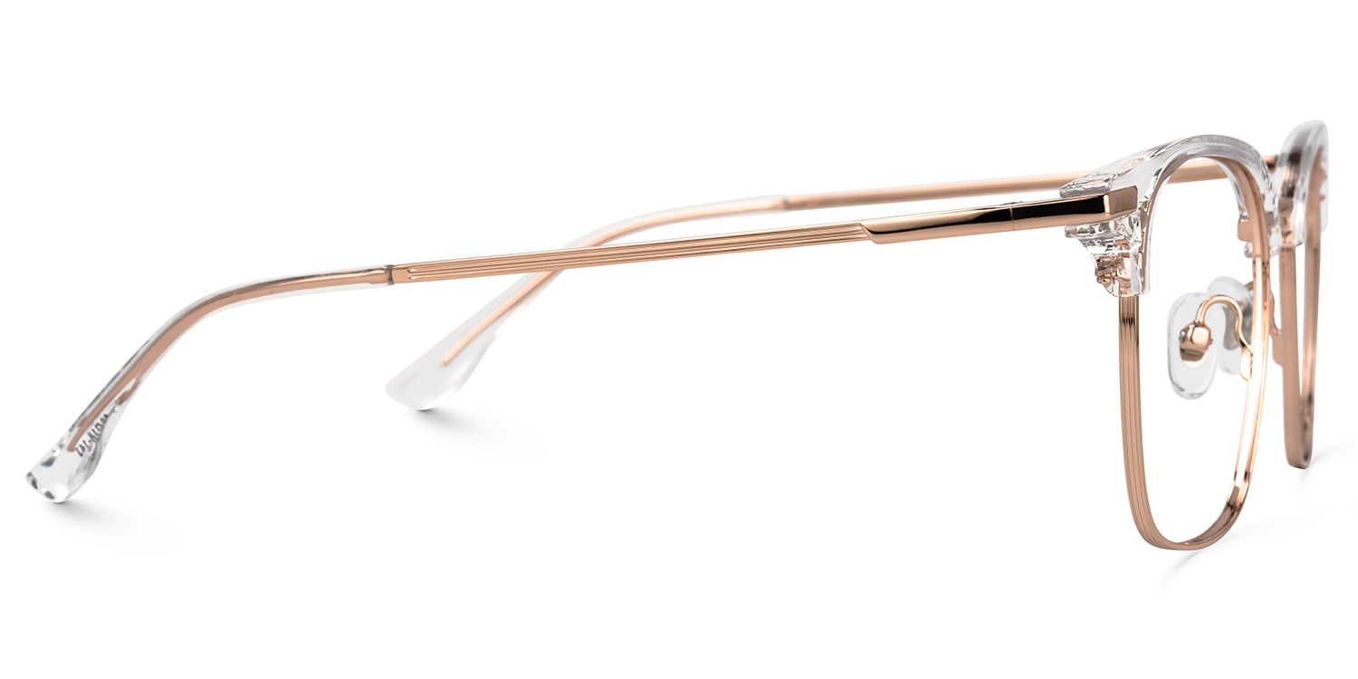 Derion - Browline Crystal Eyeglasses | Vooglam 4