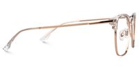 Derion - Browline Crystal Eyeglasses | Vooglam
