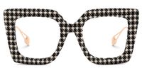 Faustus - Square Pattern Eyeglasses | Vooglam Angle View