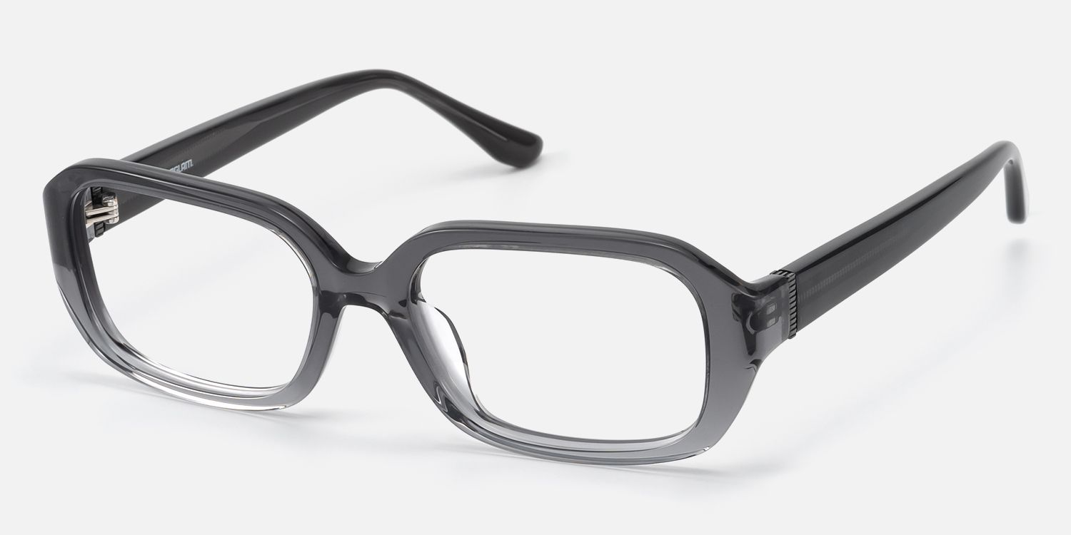 Mies - Gradient Gray Glasses with with Screw Deco | Vooglam Front View