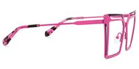 Fidelity - Square Black/Pink Eyeglasses | Vooglam 