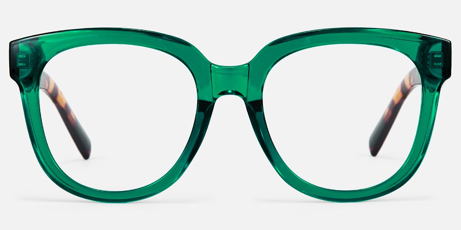 Vernetta - Square Green Eyeglasses product detail 2