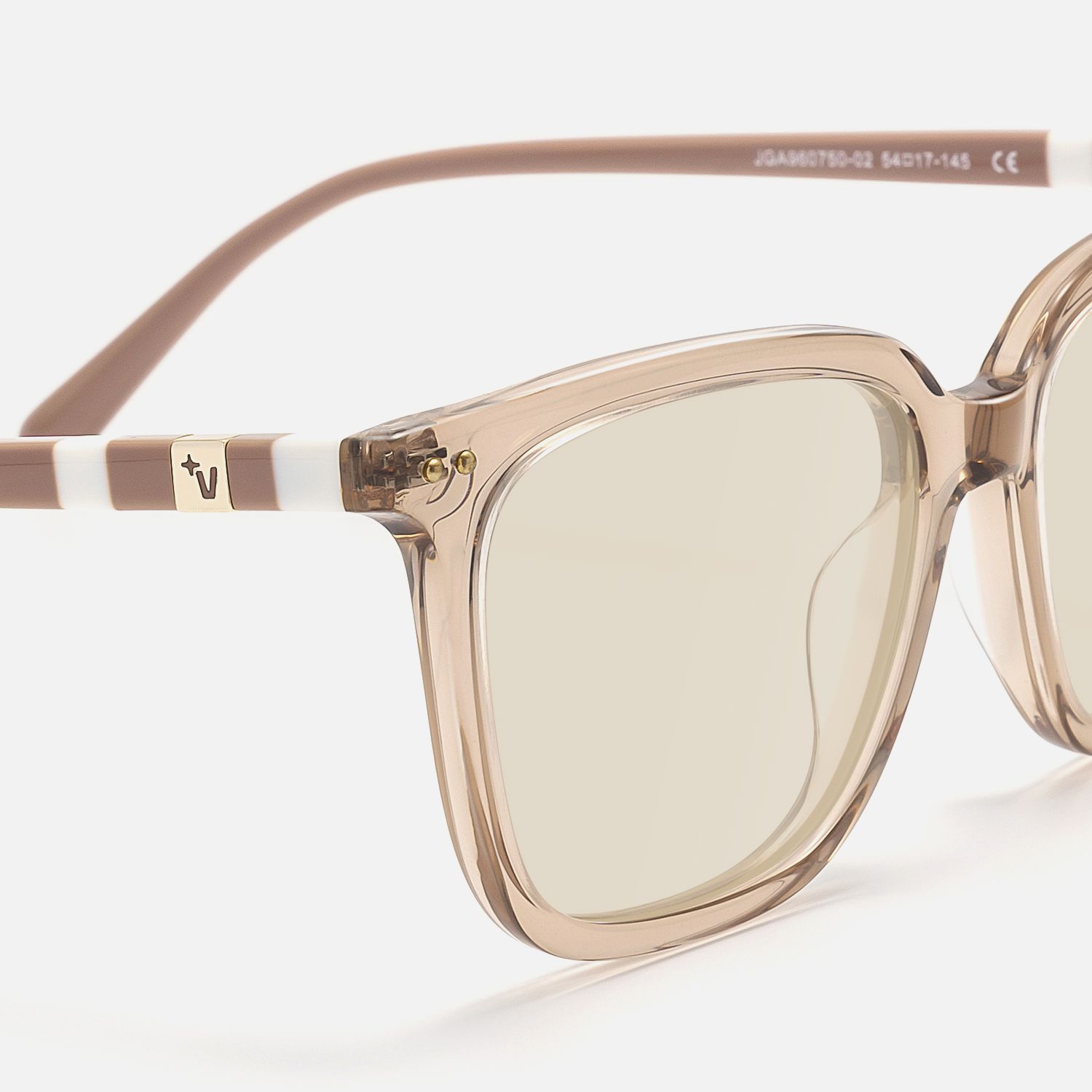 Terra - Square Champagne Sunglasses product detail 4