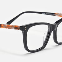 ECO Wafiya - Rectangle Black Eyeglasses | Vooglam Design Details