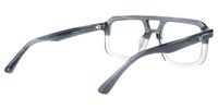 Eliyahu - Aviator Grey Eyeglasses | Vooglam Side View