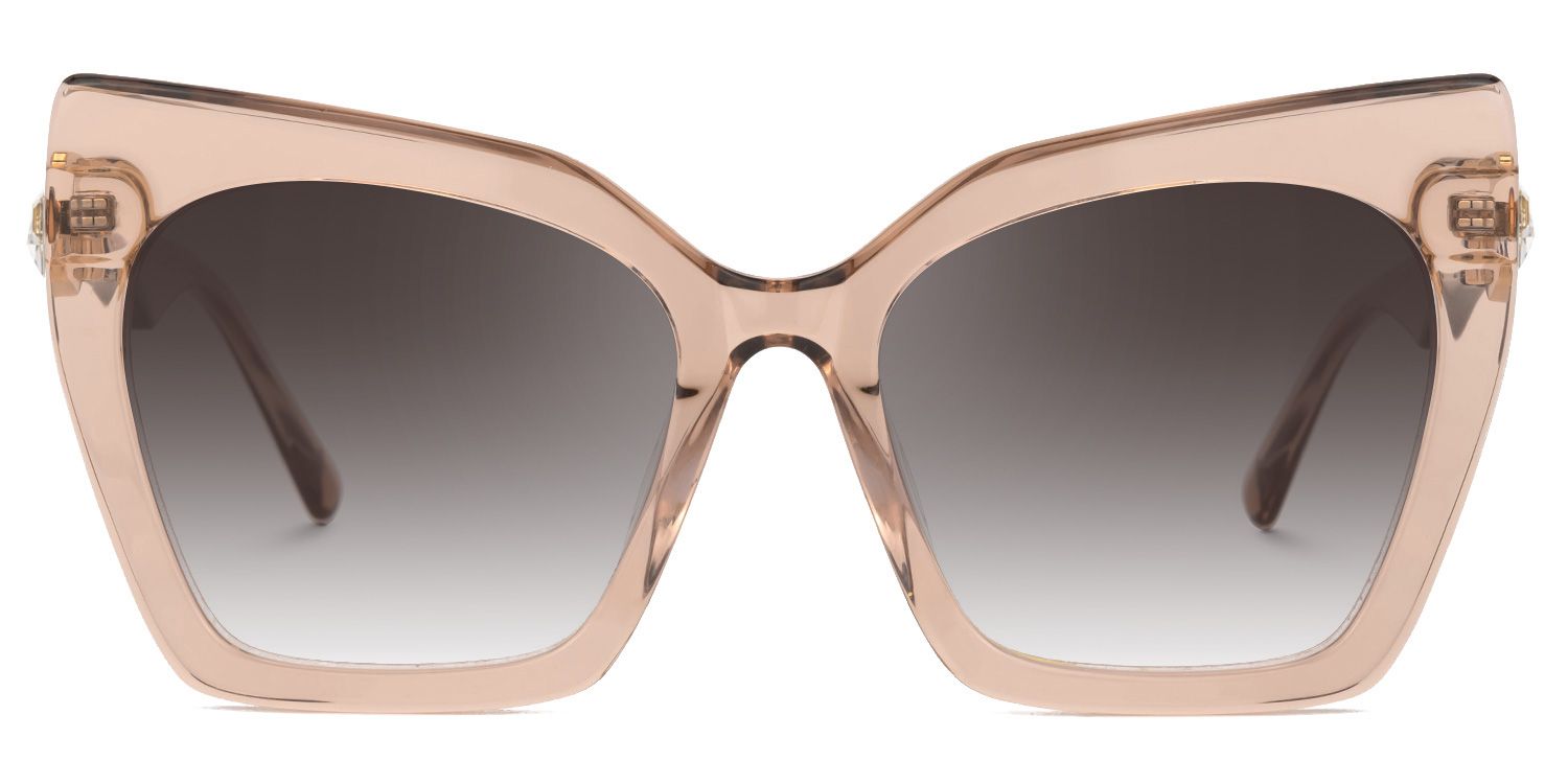 Icarus - Cat Eye Champagne Sunglasses product detail 2