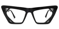 Cadogan - Cat Eye Black Eyeglasses | Vooglam Angle View