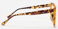 Sargent - Bold Acid Wave Style Glasses Tortoise Temples | Vooglam Side View