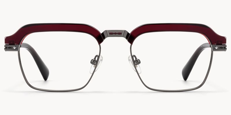 Archive - Rectangle Red Eyeglasses