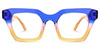Haldis - Square Two-tone Eyeglasses | Vooglam Angle View
