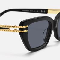 Nomad - Black Cat eye Sunglasses | Vooglam Design Details