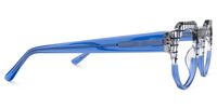 Annaisha - Round Blue Eyeglasses | Vooglam 