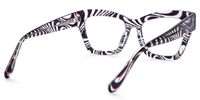 Vanna - Rectangle Animal Eyeglasses | Vooglam Side View
