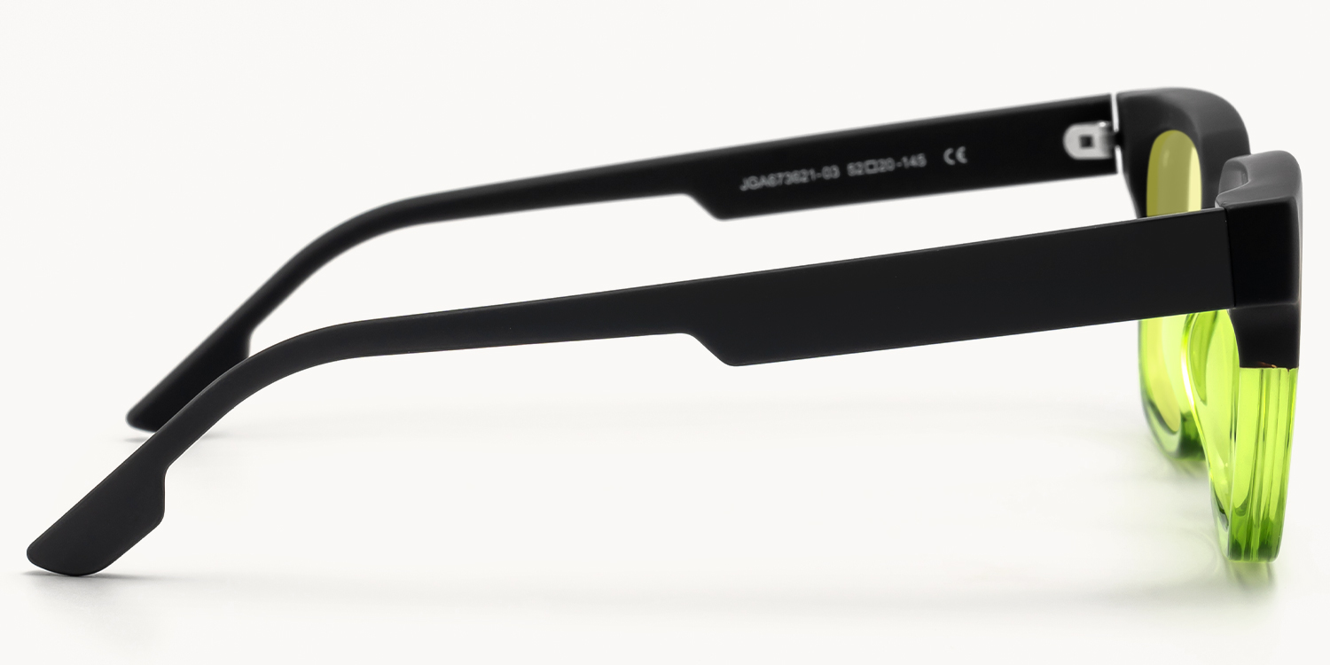 Strobe - Rectangle Two-tone Sunglasses - 3