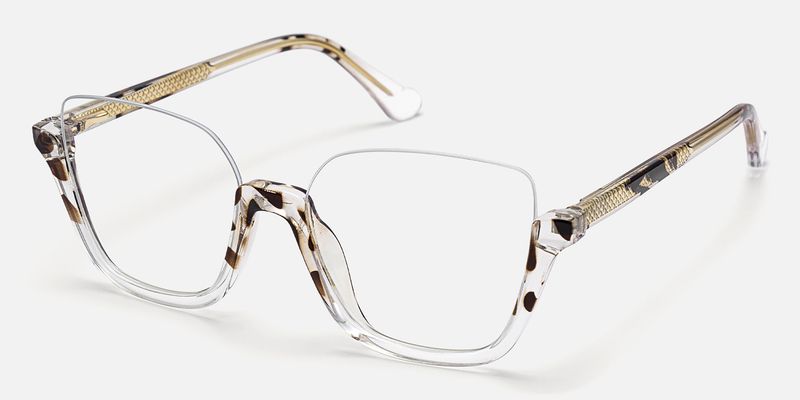 Calanthe - Square Animal/Crystal Eyeglasses